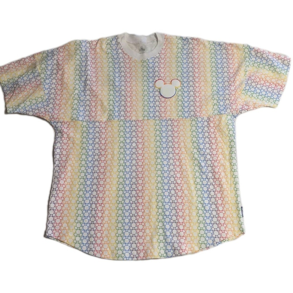 Disney Pride Rainbow‎ Mickey All Over Print Spirit Jersey Adult Medium